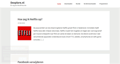 Desktop Screenshot of dexplore.nl