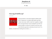 Tablet Screenshot of dexplore.nl